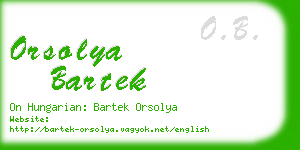 orsolya bartek business card